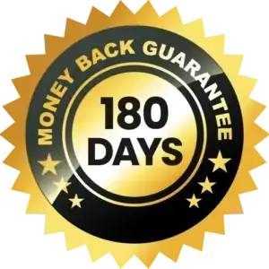 180 day money back guarantee