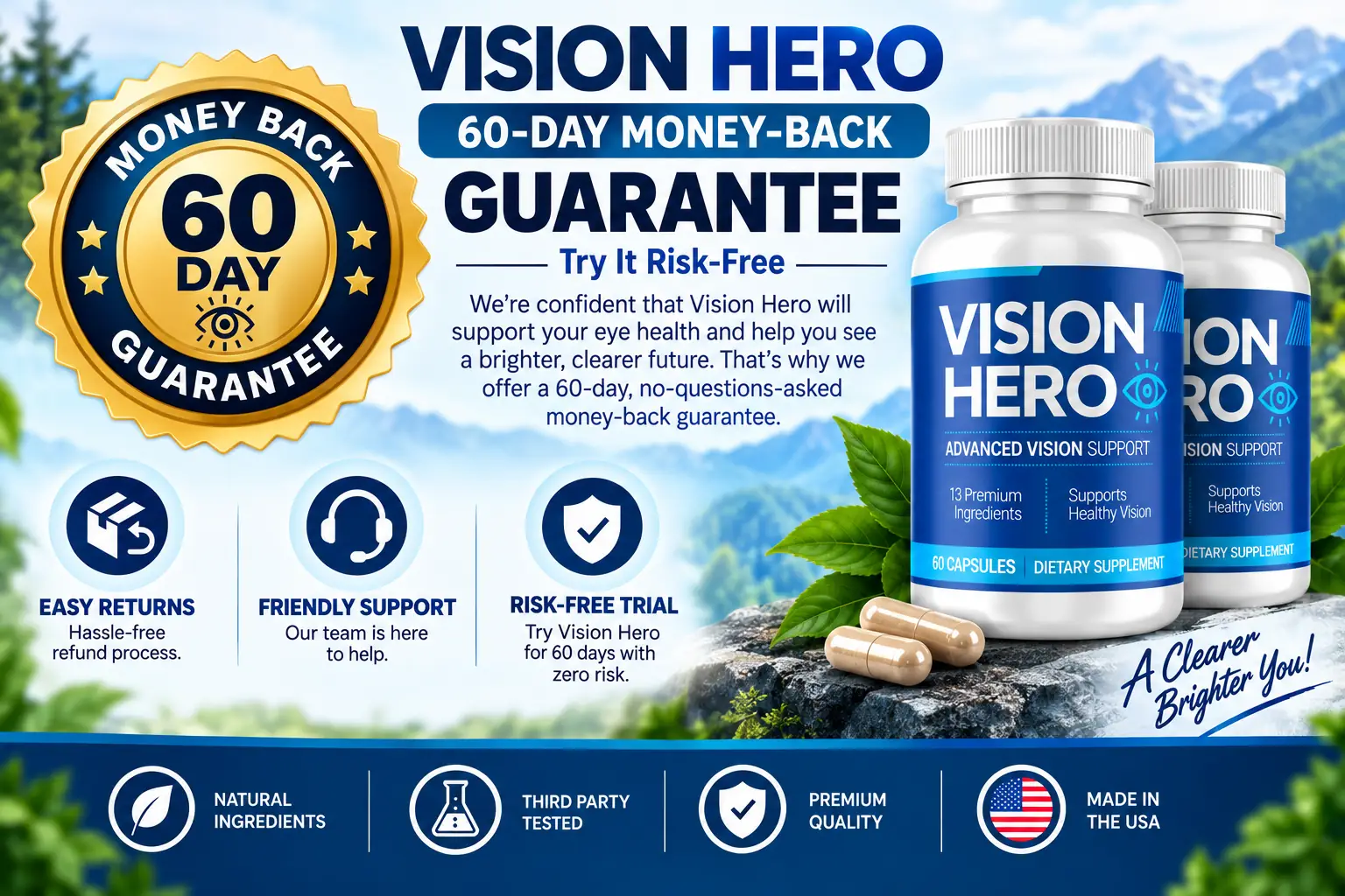 Vision Hero guarantee